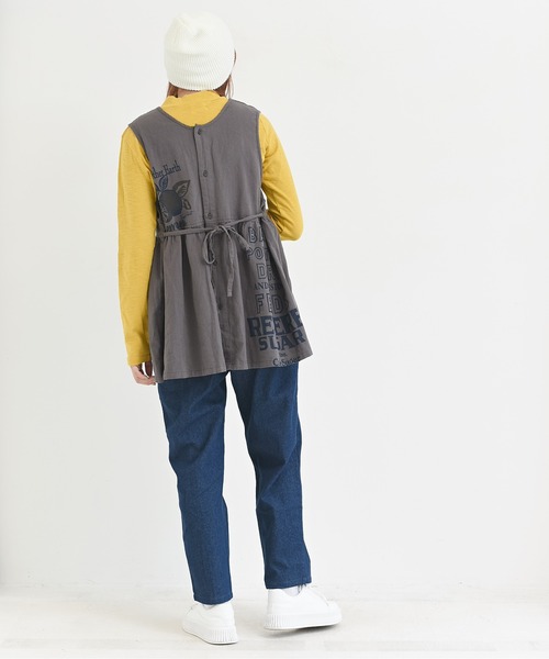 CUBE SUGAR（キューブシュガー）の「空紡糸先染めツイルフィードサックプリントブラウス（シャツ/ブラウス・レディース・グレー系その他/ベージュ系その他/ベージュ系その他2・M）」の21枚目の写真