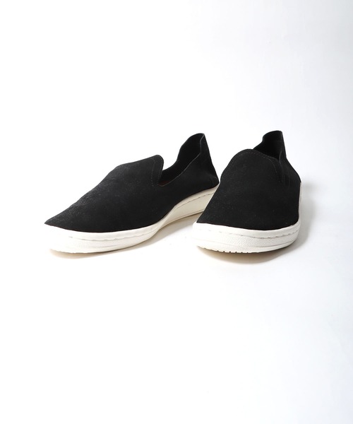 CAL O LINE（キャルオーライン）の「CAL O LINE/キャルオーライン×MANEBU/マネブ SEA SIDE SLIP ON コラボ スリッポン（スリッポン・メンズ・ブラック×ホワイト/ブラック×ブラック・43/42）」の11枚目の写真