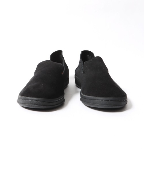 CAL O LINE（キャルオーライン）の「CAL O LINE/キャルオーライン×MANEBU/マネブ SEA SIDE SLIP ON コラボ スリッポン（スリッポン・メンズ・ブラック×ホワイト/ブラック×ブラック・43/42）」の13枚目の写真