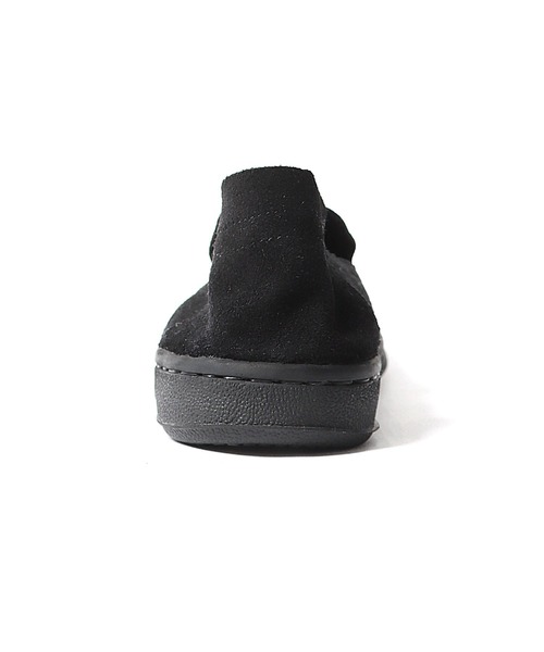 CAL O LINE（キャルオーライン）の「CAL O LINE/キャルオーライン×MANEBU/マネブ SEA SIDE SLIP ON コラボ スリッポン（スリッポン・メンズ・ブラック×ホワイト/ブラック×ブラック・43/42）」の4枚目の写真