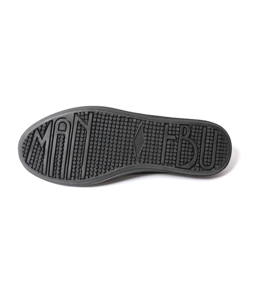 CAL O LINE（キャルオーライン）の「CAL O LINE/キャルオーライン×MANEBU/マネブ SEA SIDE SLIP ON コラボ スリッポン（スリッポン・メンズ・ブラック×ホワイト/ブラック×ブラック・43/42）」の5枚目の写真