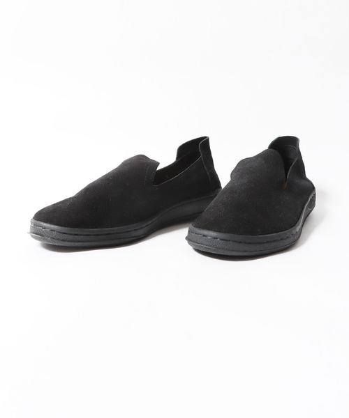 CAL O LINE（キャルオーライン）の「CAL O LINE/キャルオーライン×MANEBU/マネブ SEA SIDE SLIP ON コラボ スリッポン（スリッポン・メンズ・ブラック×ホワイト/ブラック×ブラック・43/42）」の17枚目の写真