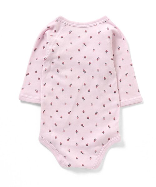 apres les cours(アプレレクール)の「フライス長袖グレコ肌着(肌着・キッズ・サックスブルー/ピンク/キナリ・70/80)」の7枚目の写真