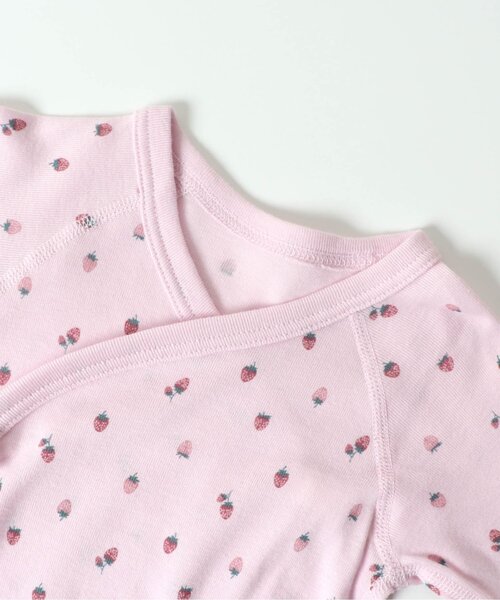 apres les cours(アプレレクール)の「フライス長袖グレコ肌着(肌着・キッズ・サックスブルー/ピンク/キナリ・70/80)」の9枚目の写真