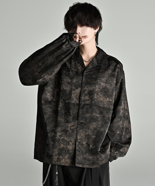 dolman sleeve open color shirt / ドルマンスリーブオープンカラー