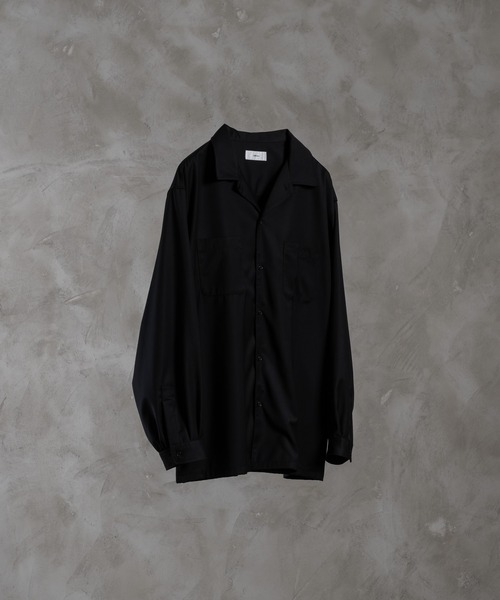 dolman sleeve open color shirt / ドルマンスリーブオープン