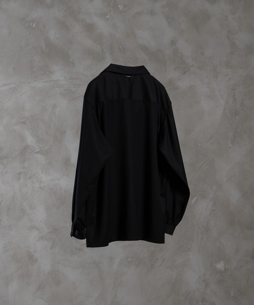 dolman sleeve open color shirt / ドルマンスリーブオープン