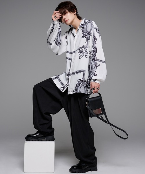 dolman sleeve open color shirt/ドルマンスリーブオープン