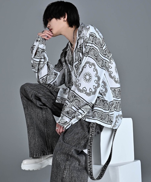 セール】dolman sleeve open color shirt / ドルマンスリーブオープン