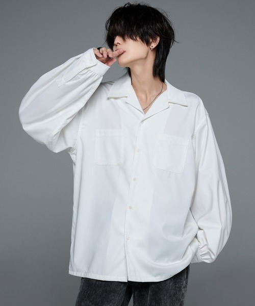ドルマンスリーブオープンカラーシャツ dolman sleeve open color shirt / ドルマンスリーブオープン