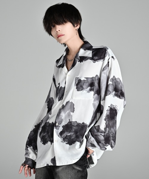 セール】dolman sleeve open color shirt / ドルマンスリーブオープン