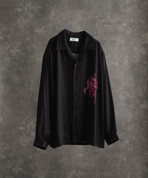 dolman sleeve open color shirt / ドルマンスリーブオープン