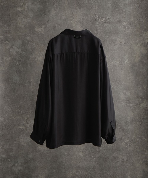 dolman sleeve open color shirt / ドルマンスリーブオープン