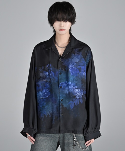 dolman sleeve open color shirt / ドルマンスリーブオープンカラー