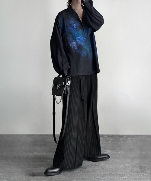 dolman sleeve open color shirt / ドルマンスリーブオープンカラー