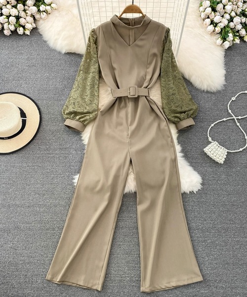 ANOTHER S（アナザーエス）の「ベルト付きオールインワンパンツドレス