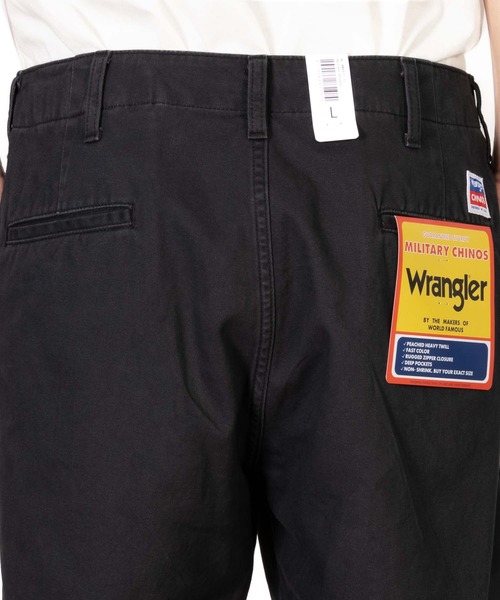 Wrangler(ラングラー)の「WRANGLER ラングラー ミリタリートラウザーパンツ(チノパンツ・メンズ・ブラック・S/M/L/XL)」の2枚目の写真