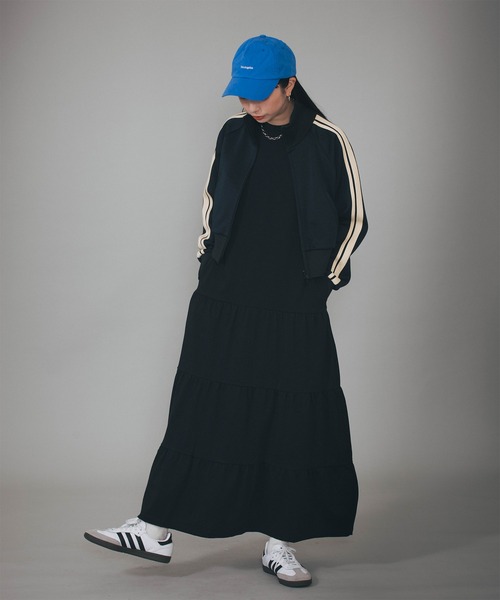 BABU-BU（バブーブ）の「TIERED CUT SEW MAXI H/S ONEPIECE（ワンピース・レディース・ブラック/ベージュ・ONE SIZE）」の16枚目の写真
