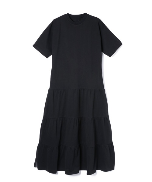 BABU-BU（バブーブ）の「TIERED CUT SEW MAXI H/S ONEPIECE（ワンピース・レディース・ブラック/ベージュ・ONE SIZE）」の22枚目の写真