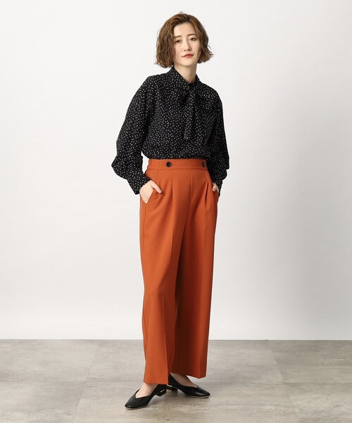 grove(グローブ)の「◆さらりとした履き心地が快適なワイドパンツ(その他パンツ・レディース・ブラック/ナチュラル/オレンジ・02/03/01/04/05)」の13枚目の写真