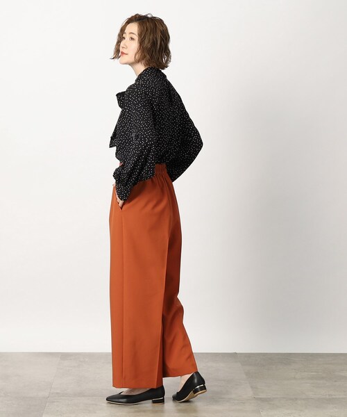 grove(グローブ)の「◆さらりとした履き心地が快適なワイドパンツ(その他パンツ・レディース・ブラック/ナチュラル/オレンジ・02/03/01/04/05)」の15枚目の写真