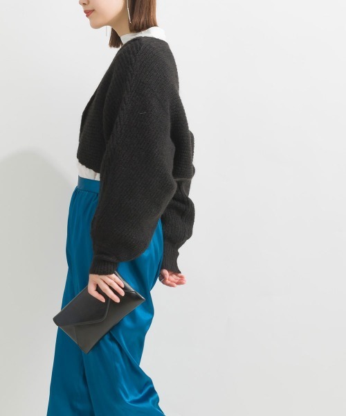 フロントクロスラップニットボレロ（カーディガン/ボレロ）｜terrace