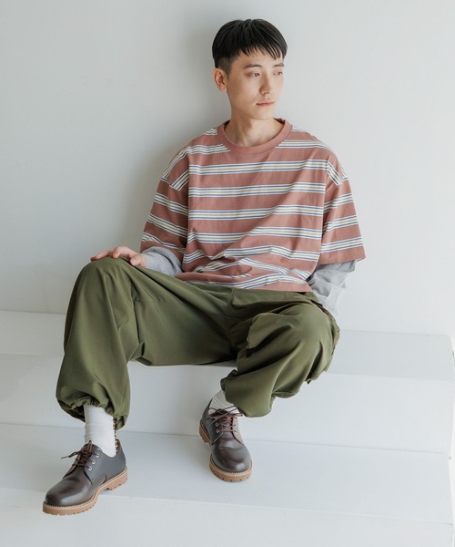 niko and...(ニコアンド)の「フェイクレイヤードロングスリーブTEE(Tシャツ/カットソー・メンズ・ブルー/その他1/その他2/ブラック・LARGE/MEDIUM)」の7枚目の写真