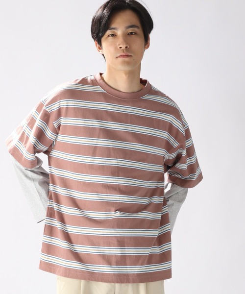 ニコアンド　niko and... メイクスタッフ　ロングカフスTシャツ　big niko and… ロングカフスTシャツ 【人気スタッフプロデュース