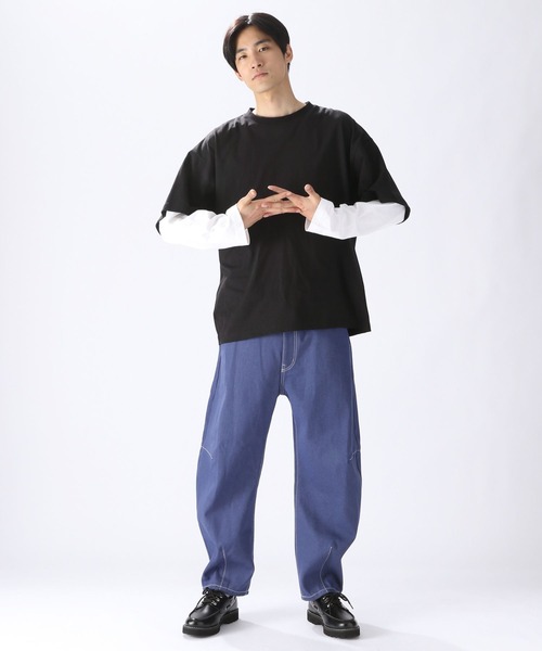 新品 ニコアンド ストライプ ロングスリーブ Tシャツ E'S NIKO AND(ニコアンド) ロングスリーブTシャツ ロンT | 少し
