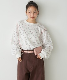 Tシャツ/カットソー（ホワイト/白色系・花柄・ボタニカル柄