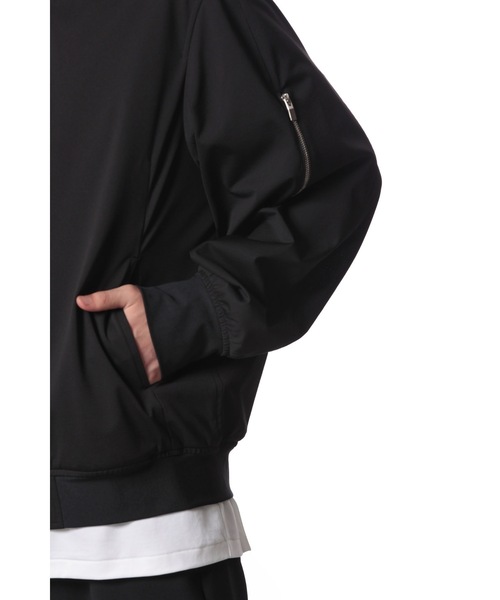 ATTACHMENT（アタッチメント）の「PE ハイゲージジャージー MA-1 / PE HIGH GAUGE JERSEY MA-1（MA-1・メンズ・ブラック/カーキ・1/2/3/4）」の8枚目の写真