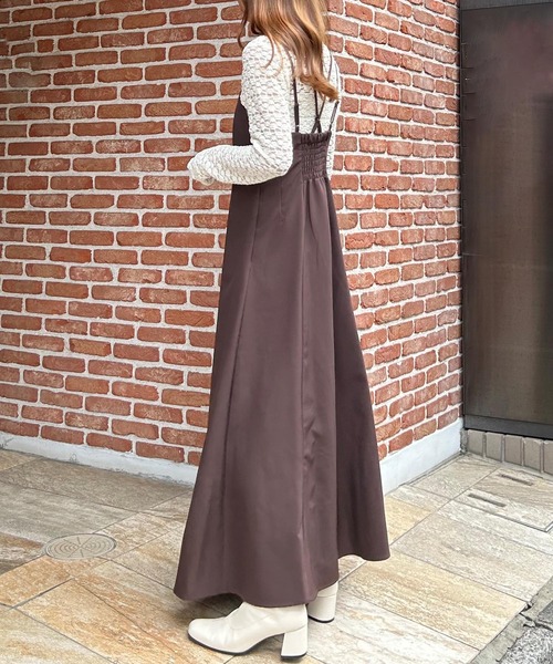 INGNI（イング）の「ダブルストラップフレアキャミ／ワンピース（ワンピース・レディース・ブラウン/ブラック・M）」の17枚目の写真