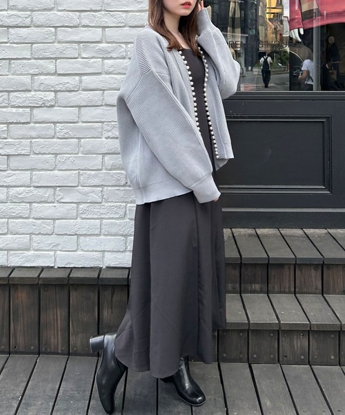 INGNI（イング）の「ダブルストラップフレアキャミ／ワンピース（ワンピース・レディース・ブラウン/ブラック・M）」の15枚目の写真