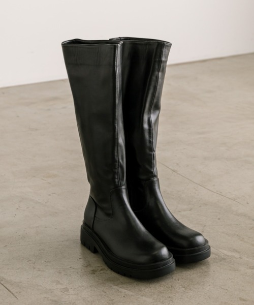 OLIVE des OLIVE（オリーブデオリーブ）の「ニットカバー2WAYロングブーツ　1032130080（ブーツ・レディース・ブラック・LARGE/MEDIUM/SMALL）」の14枚目の写真