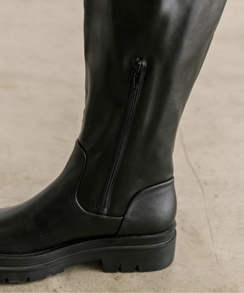 OLIVE des OLIVE（オリーブデオリーブ）の「ニットカバー2WAYロングブーツ　1032130080（ブーツ・レディース・ブラック・LARGE/MEDIUM/SMALL）」の15枚目の写真