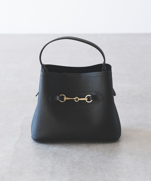 un dix cors（アンディコール）の「ビットバッグ（ハンドバッグ・レディース・ブラック/ベージュ・FREE）」の3枚目の写真