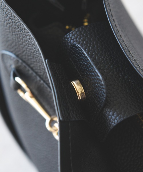 un dix cors（アンディコール）の「ビットバッグ（ハンドバッグ・レディース・ブラック/ベージュ・FREE）」の9枚目の写真