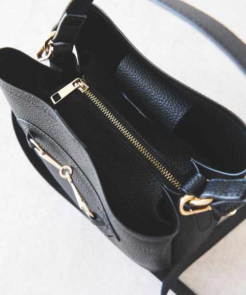 un dix cors（アンディコール）の「ビットバッグ（ハンドバッグ・レディース・ブラック/ベージュ・FREE）」の11枚目の写真