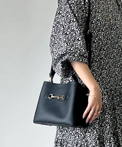 un dix cors（アンディコール）の「ビットバッグ（ハンドバッグ・レディース・ブラック/ベージュ・FREE）」の15枚目の写真