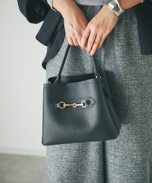 un dix cors（アンディコール）の「ビットバッグ（ハンドバッグ・レディース・ブラック/ベージュ・FREE）」の22枚目の写真