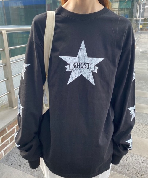 NICE GHOST CLUB(ナイスゴーストクラブ)の「【UNISEX】niceghostclub/ゴーストスター長袖Tシャツ 2976715(Tシャツ/カットソー・レディース・ホワイト/ブラウン/ブラック・SMALL/MEDIUM)」の17枚目の写真