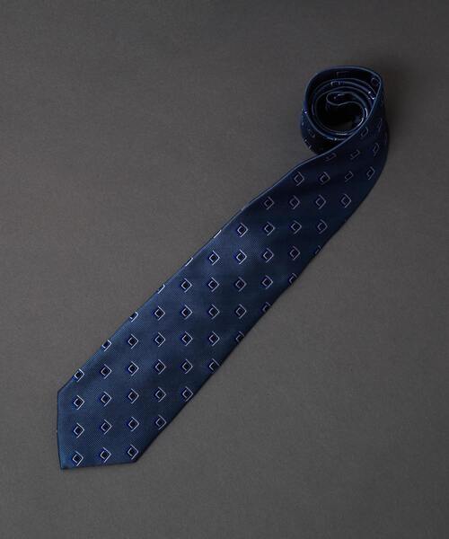 MEN'S MELROSE(メンズメルローズ)の「小紋柄ネクタイ(ネクタイ・メンズ・その他/ワインレッド/ネイビー/ブルー・9)」の3枚目の写真