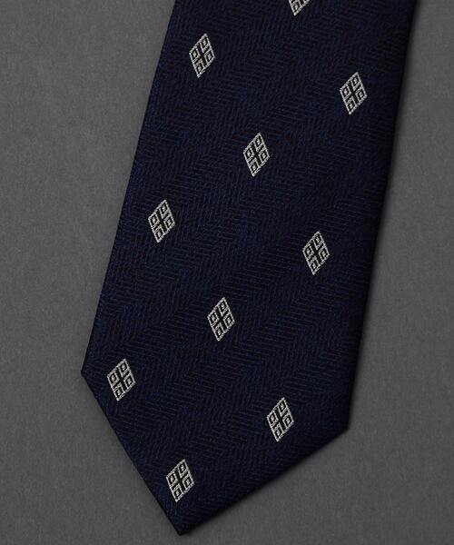 MEN'S MELROSE(メンズメルローズ)の「小紋柄ネクタイ(ネクタイ・メンズ・その他/ワインレッド/ネイビー/ブルー・9)」の9枚目の写真