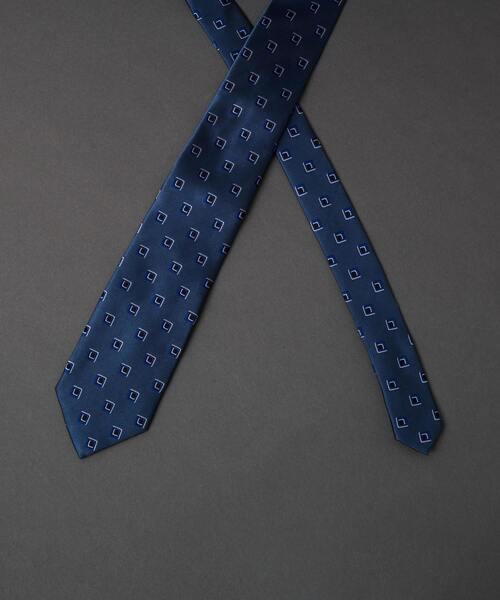 MEN'S MELROSE(メンズメルローズ)の「小紋柄ネクタイ(ネクタイ・メンズ・その他/ワインレッド/ネイビー/ブルー・9)」の11枚目の写真