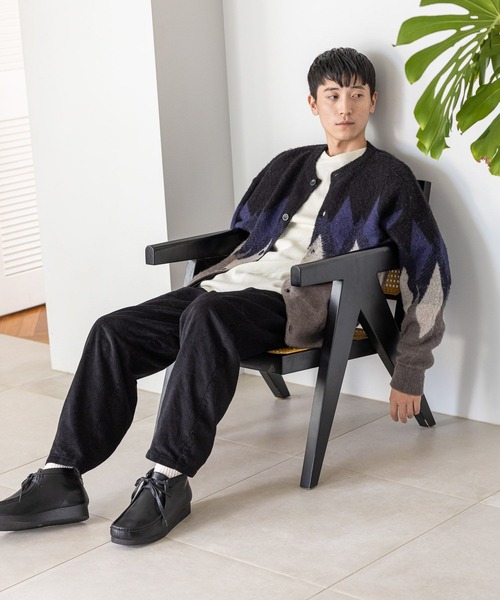 niko and...(ニコアンド)の「シャギーアーガイルニットカーディガン(カーディガン/ボレロ・メンズ・ベージュ/グレー/グリーン・MEDIUM/LARGE)」の10枚目の写真