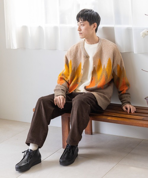 niko and...(ニコアンド)の「シャギーアーガイルニットカーディガン(カーディガン/ボレロ・メンズ・ベージュ/グレー/グリーン・MEDIUM/LARGE)」の16枚目の写真