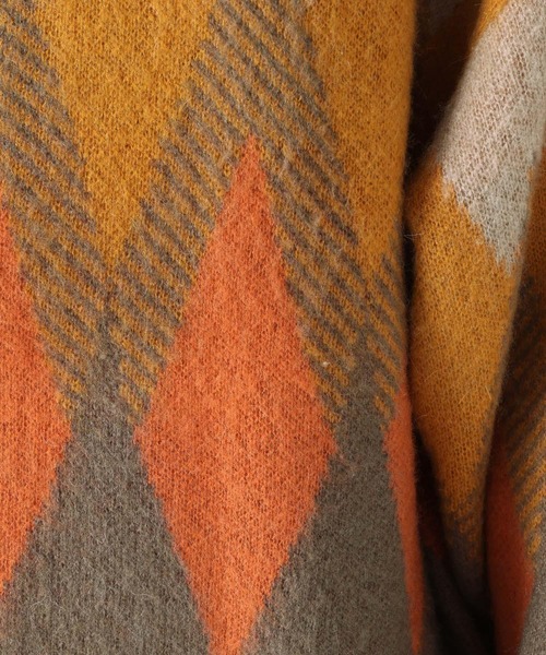 niko and...(ニコアンド)の「シャギーアーガイルニットカーディガン(カーディガン/ボレロ・メンズ・ベージュ/グレー/グリーン・MEDIUM/LARGE)」の7枚目の写真