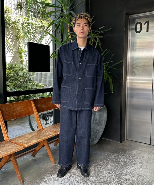 CIAOPANIC（チャオパニック）の「【ZOZO限定】デニム４ポケットカバーオール（カバーオール・メンズ・ネイビー/ブラック・L/M/XL/S/XS）」の4枚目の写真