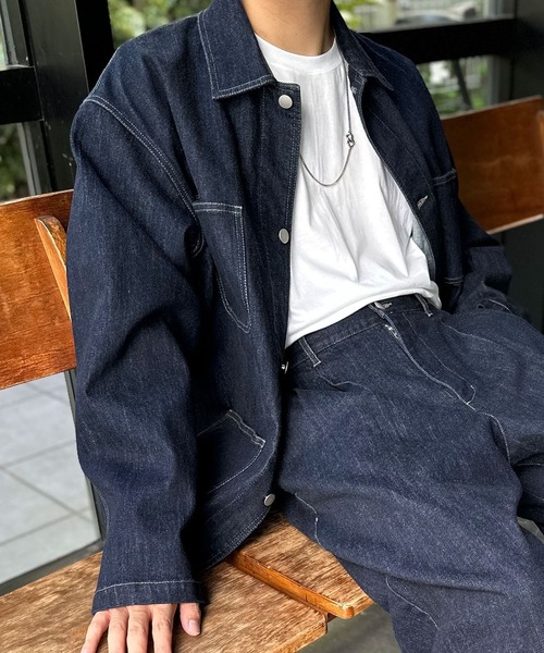 CIAOPANIC（チャオパニック）の「【ZOZO限定】デニム４ポケットカバーオール（カバーオール・メンズ・ネイビー/ブラック・L/M/XL/S/XS）」の9枚目の写真