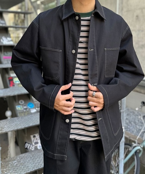 CIAOPANIC（チャオパニック）の「【ZOZO限定】デニム４ポケットカバーオール（カバーオール・メンズ・ネイビー/ブラック・L/M/XL/S/XS）」の5枚目の写真